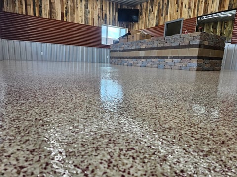 Epoxy broadcast flake system business